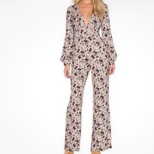 FREE PEOPLE - Some Like It Hit - Floral Jumpsuit Size 2